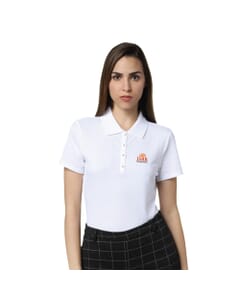 VeroModa Jacquard Polo-White